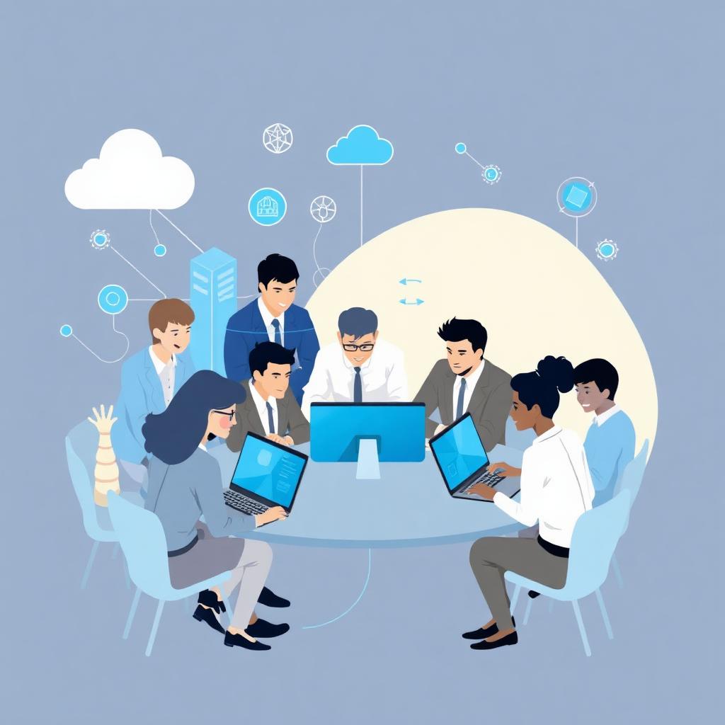 ParadigmTechs team collaborating on technology solutions